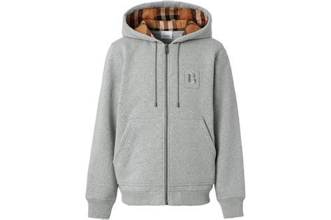 burberry letter melange hoodie